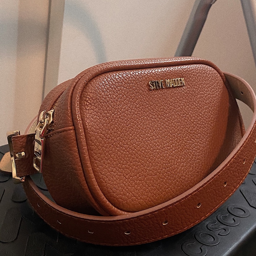 Steve Madden Cognac Belt Bag